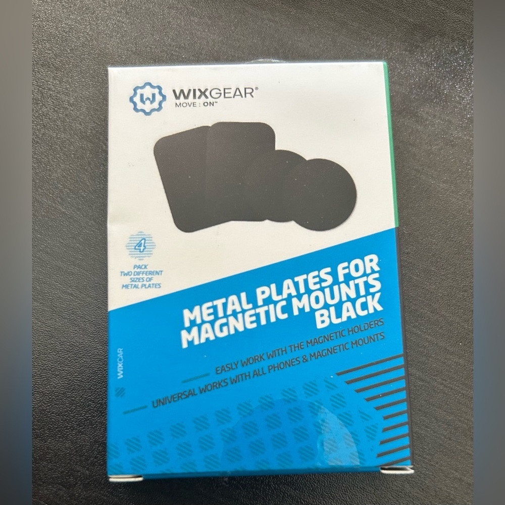 Black Metal Plates for Magnetic Mounts